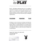 Playboy Pleasure Plug & Play Butt Plug - Navy Playboy