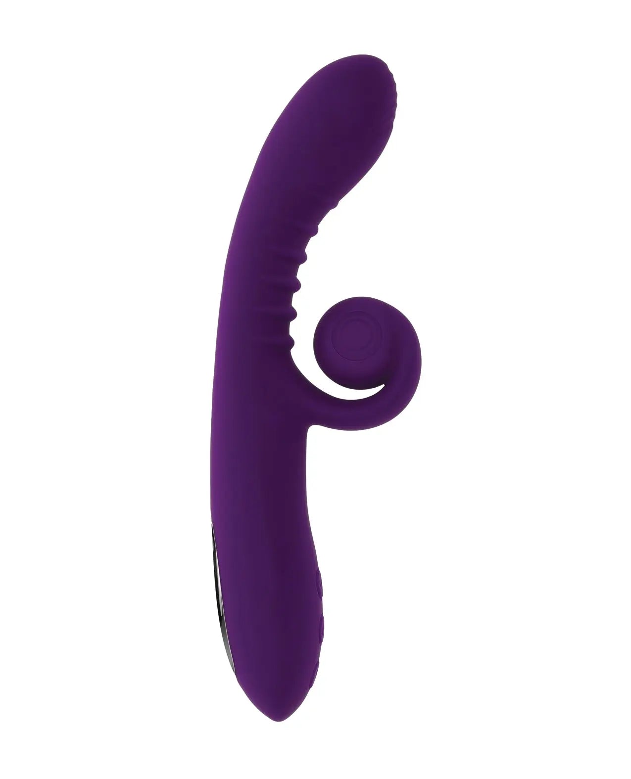 Playboy Pleasure Curlicue Rabbit Vibrator - Acai Playboy