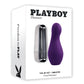 Playboy Pleasure The Jet Set Vibrator - Acai/Silver Playboy