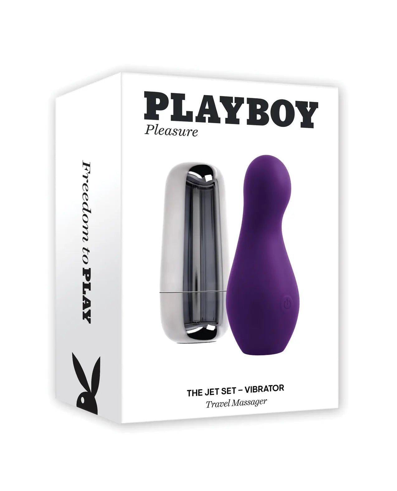 Playboy Pleasure The Jet Set Vibrator - Acai/Silver Playboy