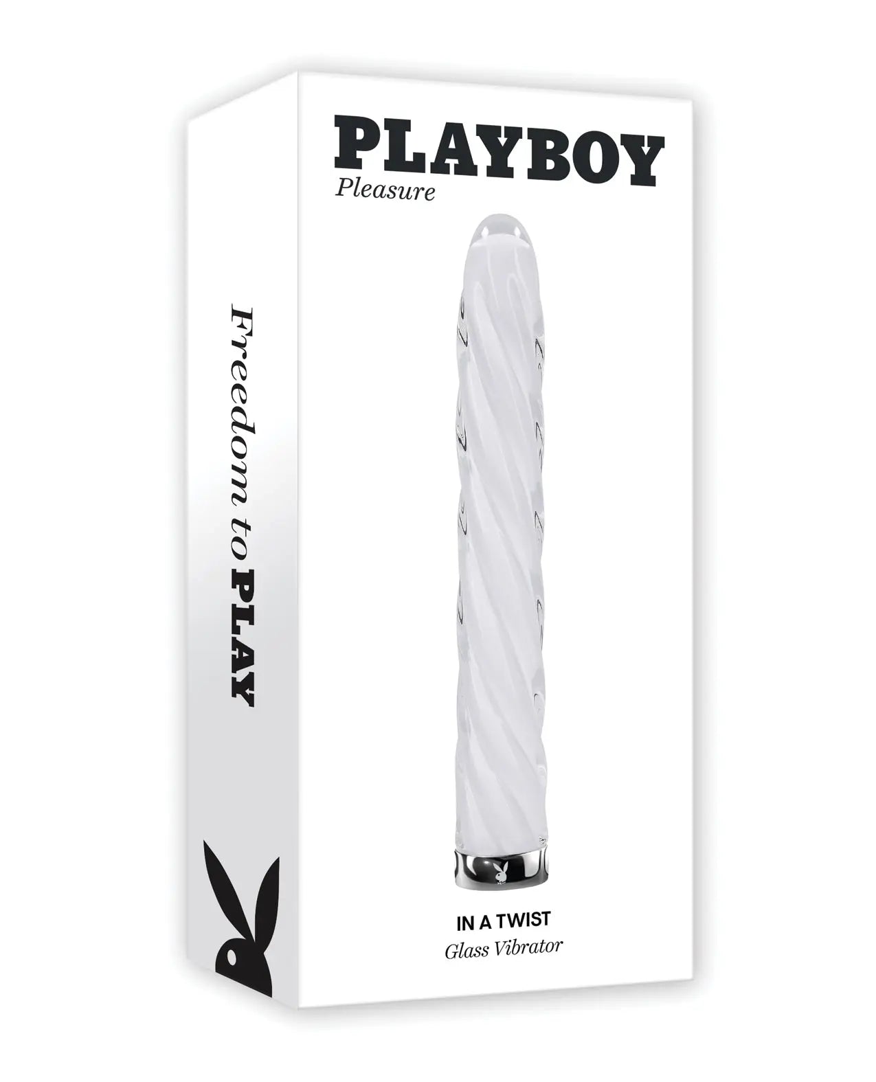 Playboy Pleasure In the Twist Glass Vibrator Playboy