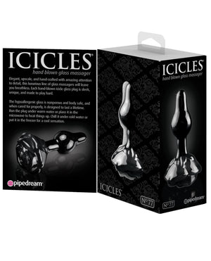 Icicles No. 77 Hand Blown Glass Rose Butt Plug