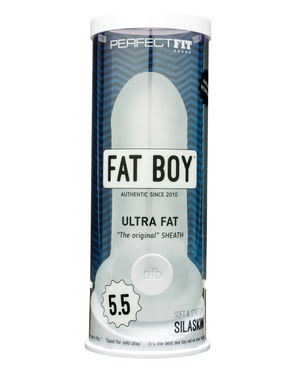 Perfect Fit Fat Boy Original Ultra Fat 5.5-inch clear sheath