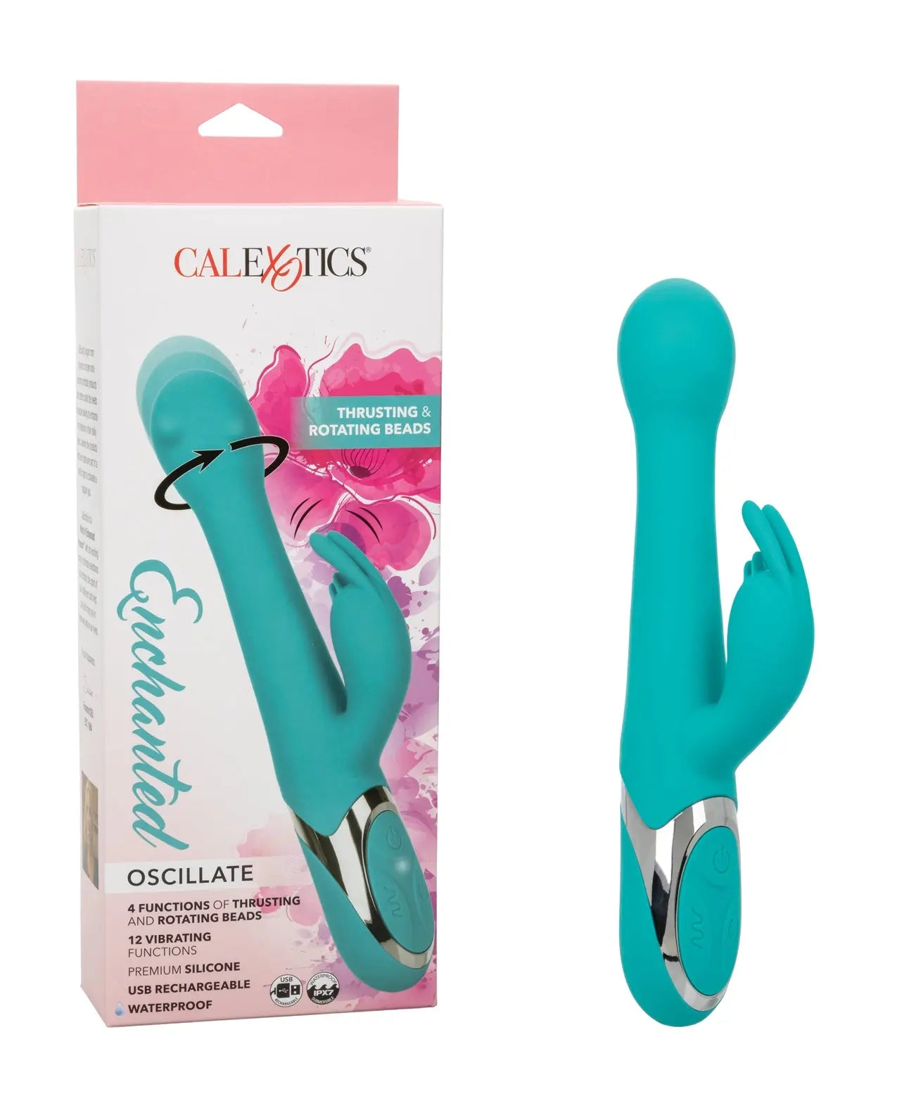 Enchanted Oscillate Vibrator - Turquoise Blue Enchanted