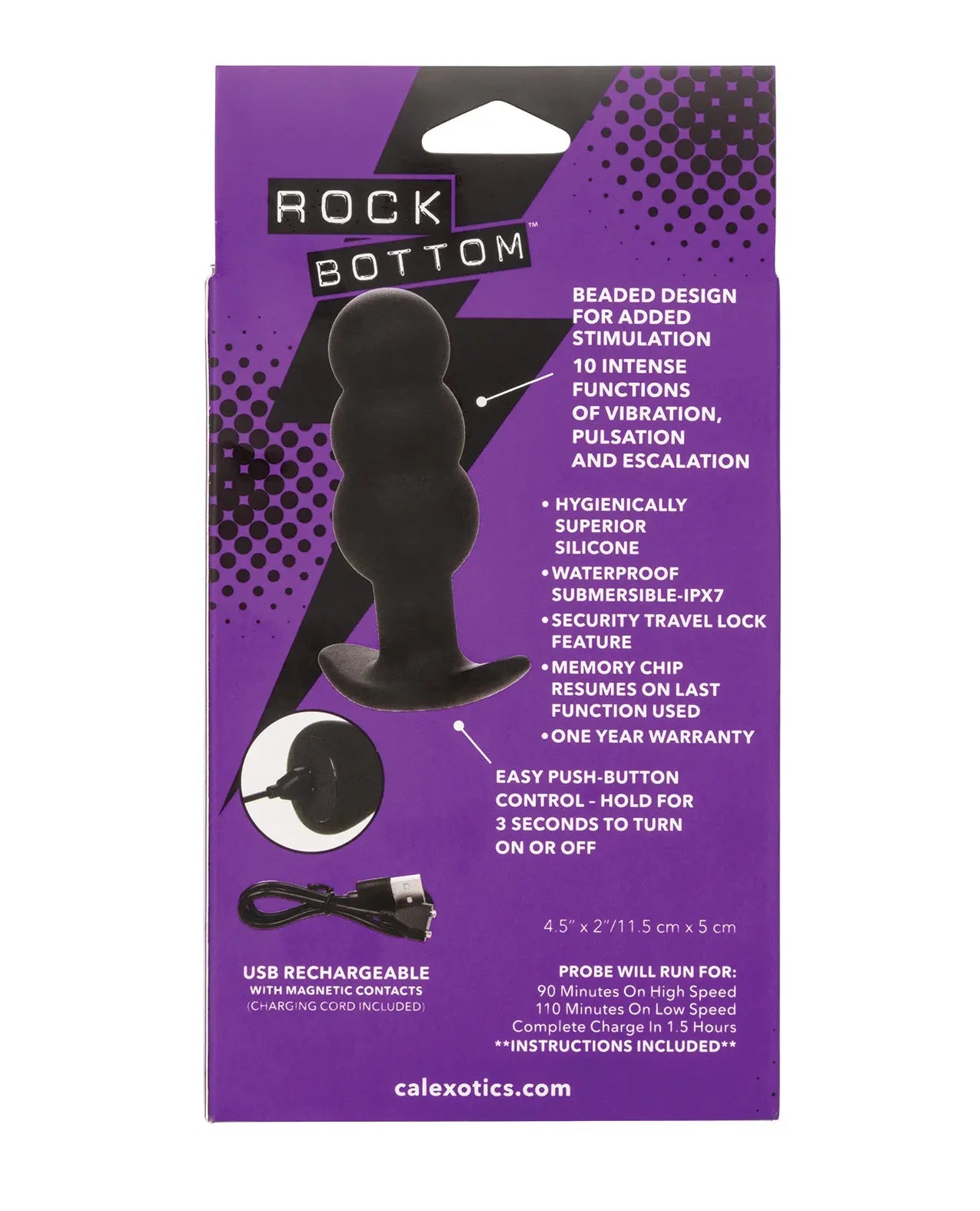 Rock Bottom Tap Beaded Anal Probe Rock Bottom