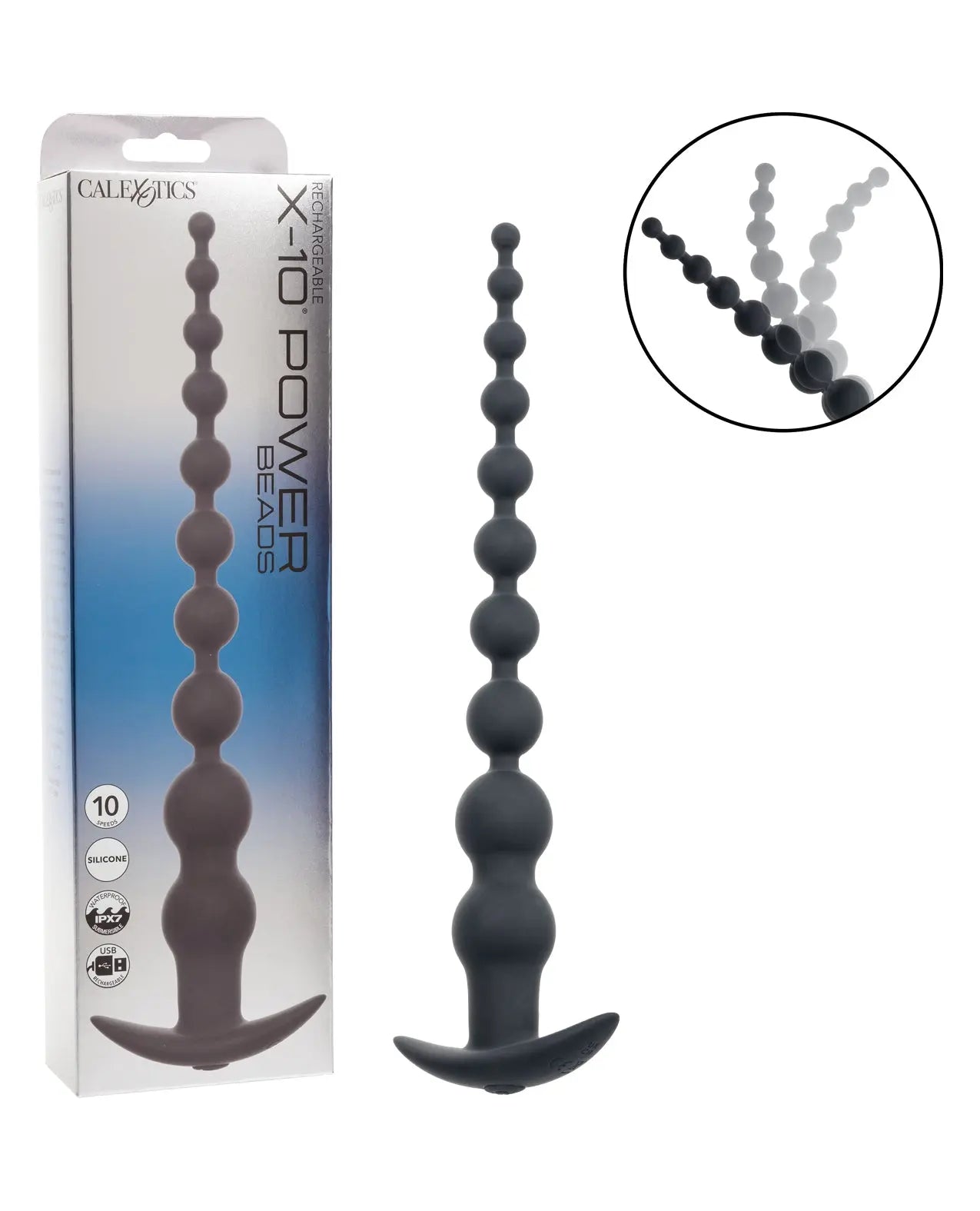 CalExotics Anal Toys Rechargeable X-10 Power Beads CalExotics Anal Toys