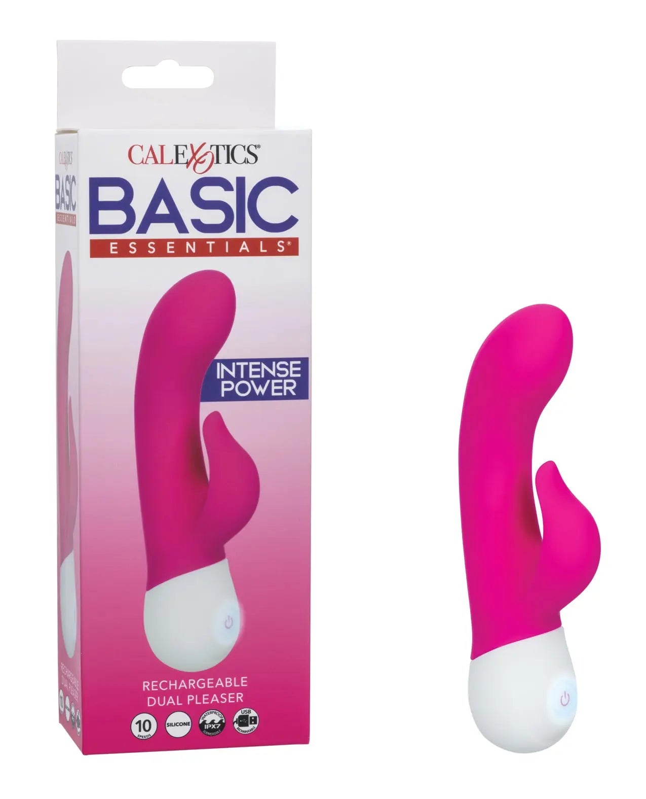 Basic Essentials Rechargeable Dual Pleaser Basic Essentials