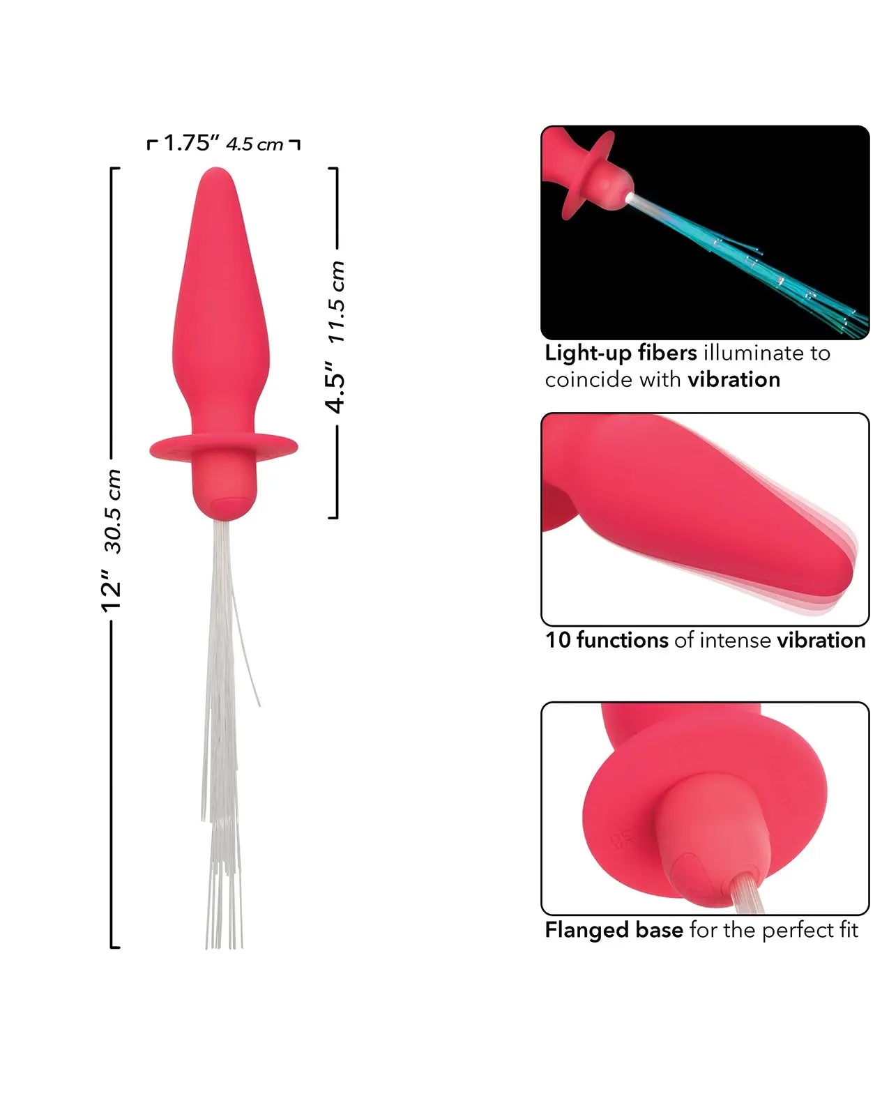 Southern Lights Rechargeable Vibrating Light Up Anal Probe Southern Lights