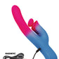 Elation Thrusting Dual Stimulator - Blue/Pink