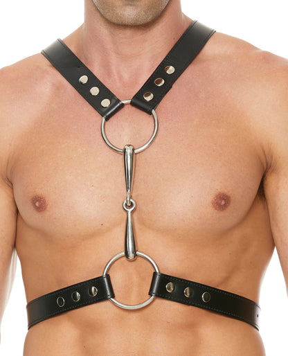 Ouch Uomo Shots Uomo Men's Harness with Metal Bit