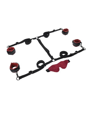 Saffron Under the Bed Adjustable Restraint System - Black and Red Saffron