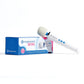 White Vibratex Magic Wand Mini HV-135 Rechargeable Massager device with packaging on a white background
