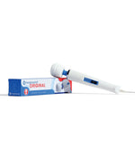 White Vibratex Magic Wand Original HV-260 Massager device with blue label on a white background