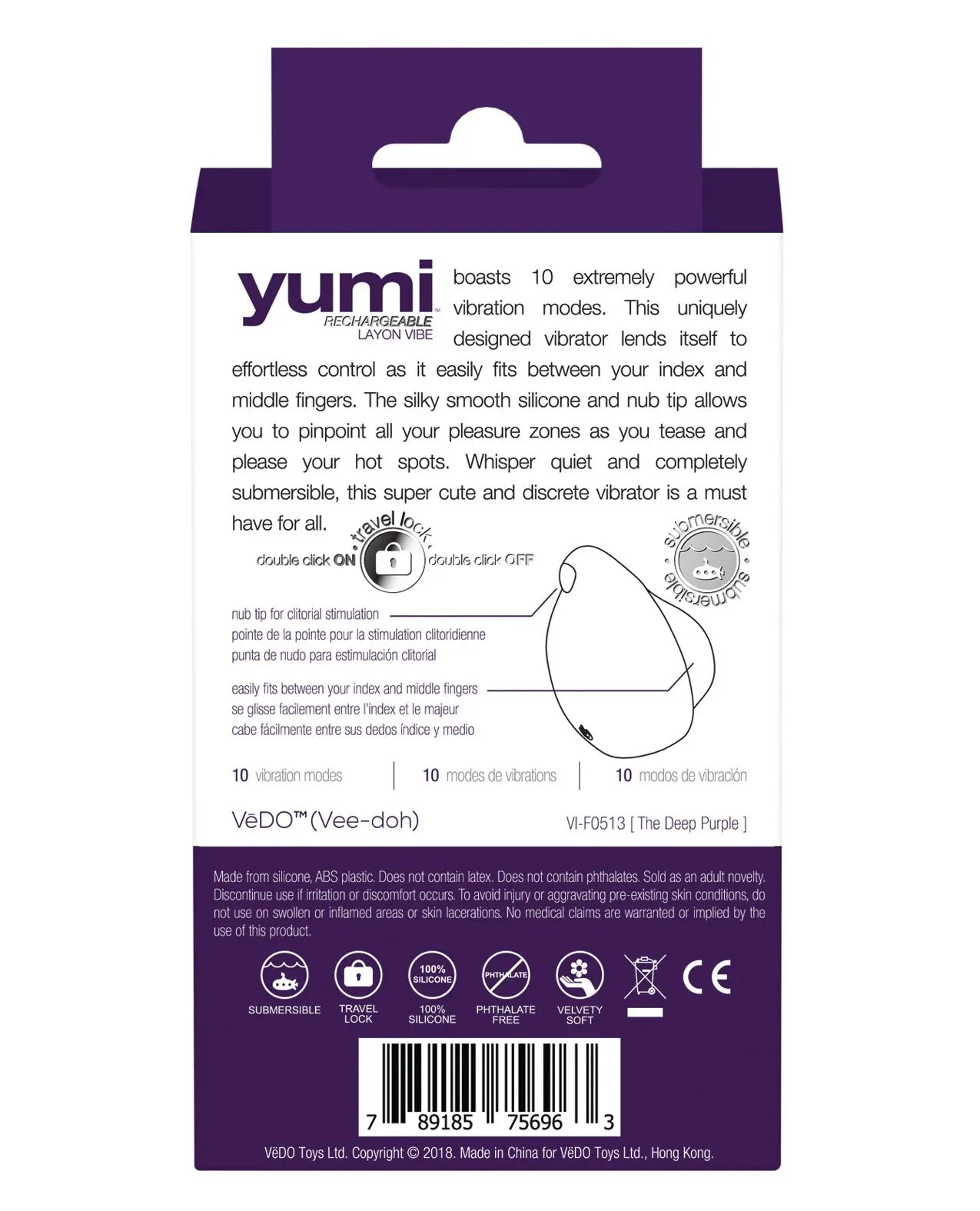 VeDO Yumi Finger Vibe - Deep Purple VeDO