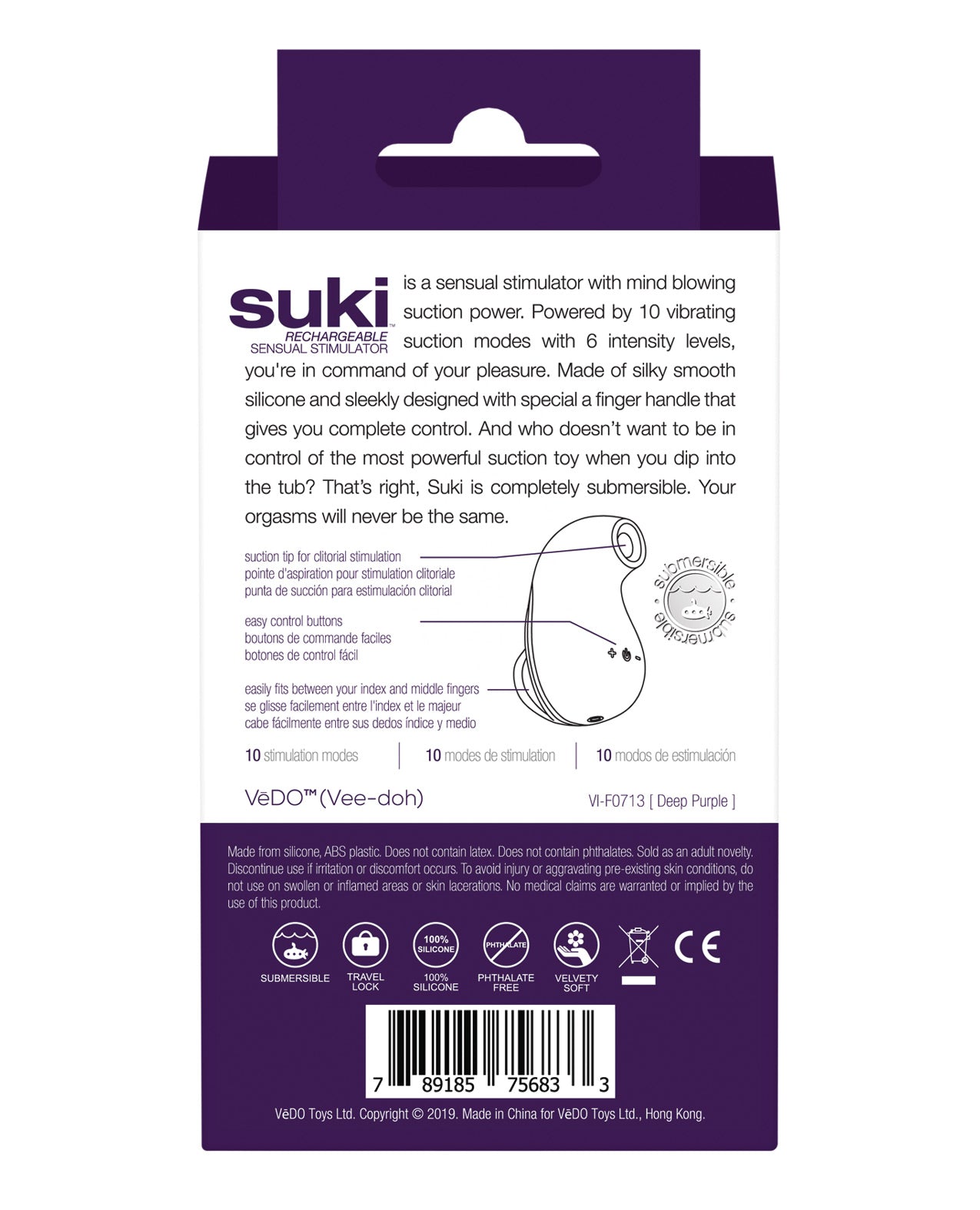 VeDO Suki Rechargeable Vibrating Sucker