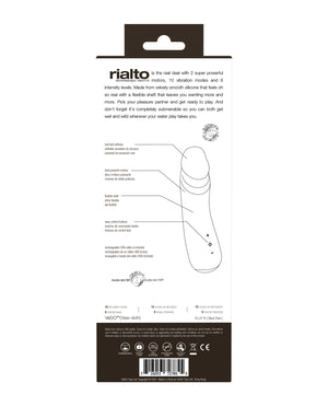 VeDO Rialto Rechargeable Vibe - Black Pearl