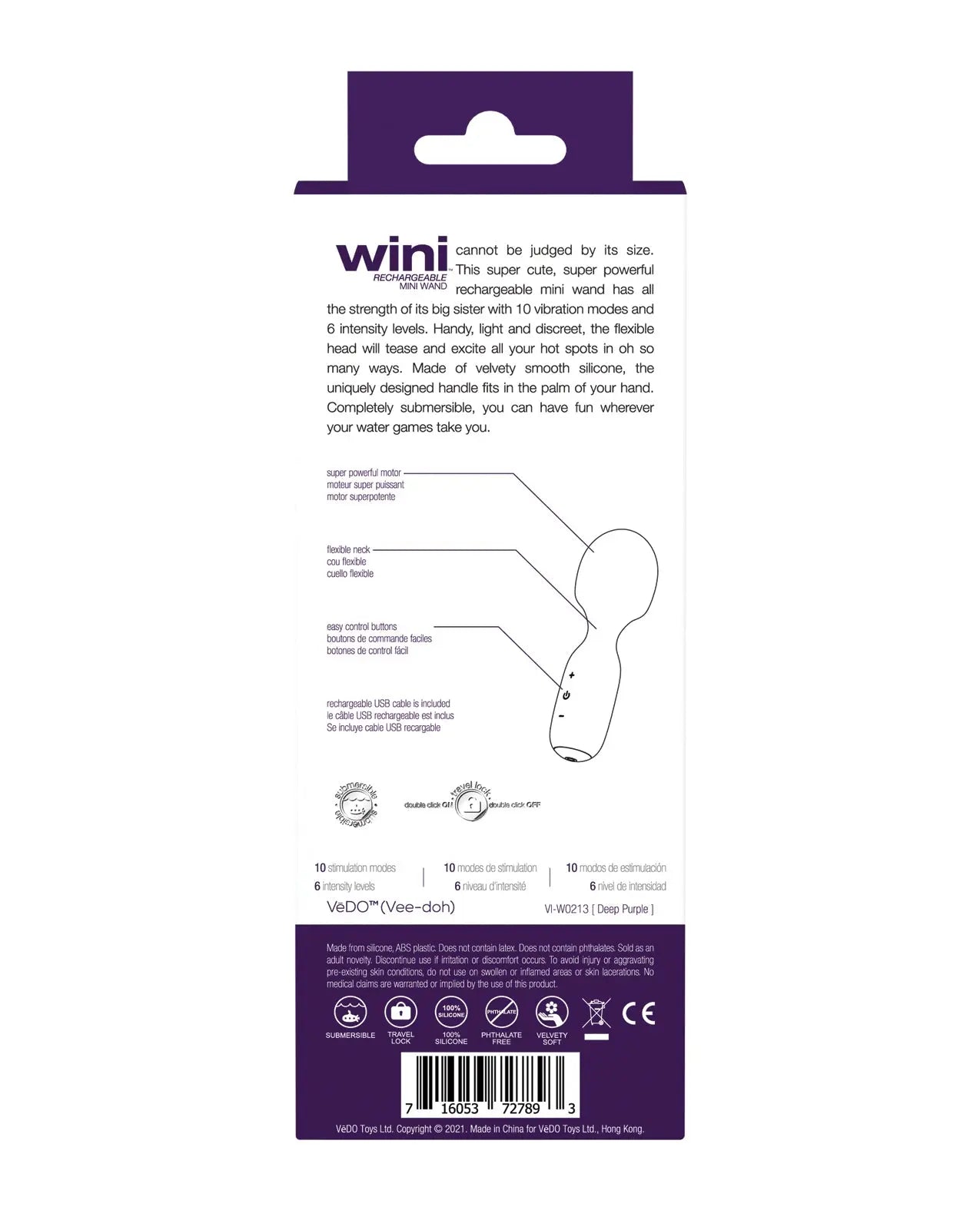 VeDo Wini Rechargeable Mini Wand VeDO