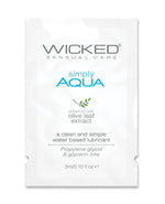 Wicked Sensual Care Simply Aqua Water Based Lubricant Wicked Sensual Care