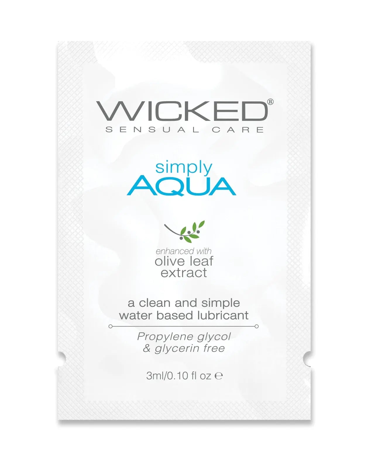 Wicked Sensual Care Simply Aqua Water Based Lubricant Wicked Sensual Care