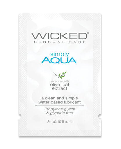 Wicked Sensual Care Simply Aqua Water Based Lubricant Wicked Sensual Care