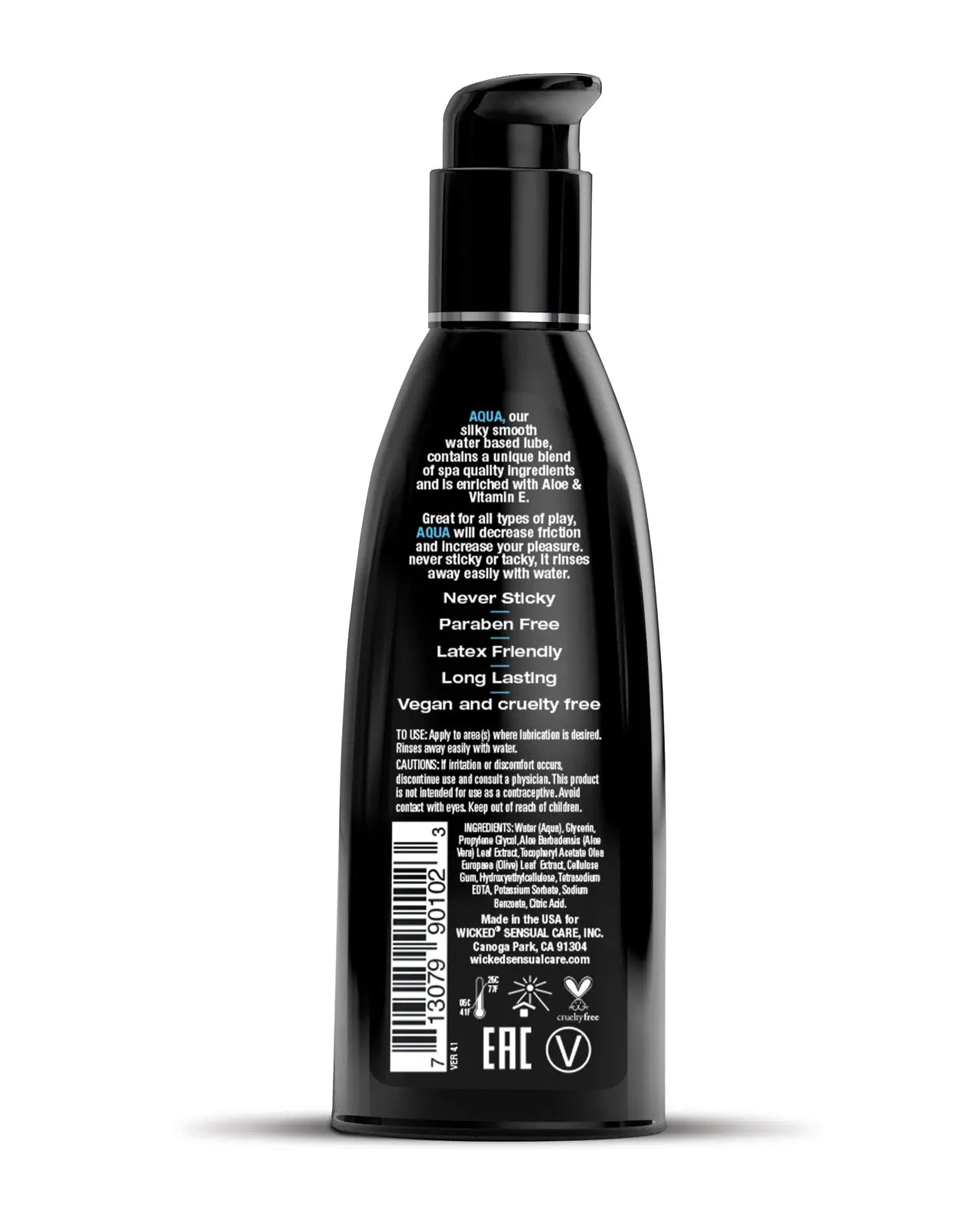 Wicked Sensual Care Aqua Waterbased Lubricant Wicked Sensual Care