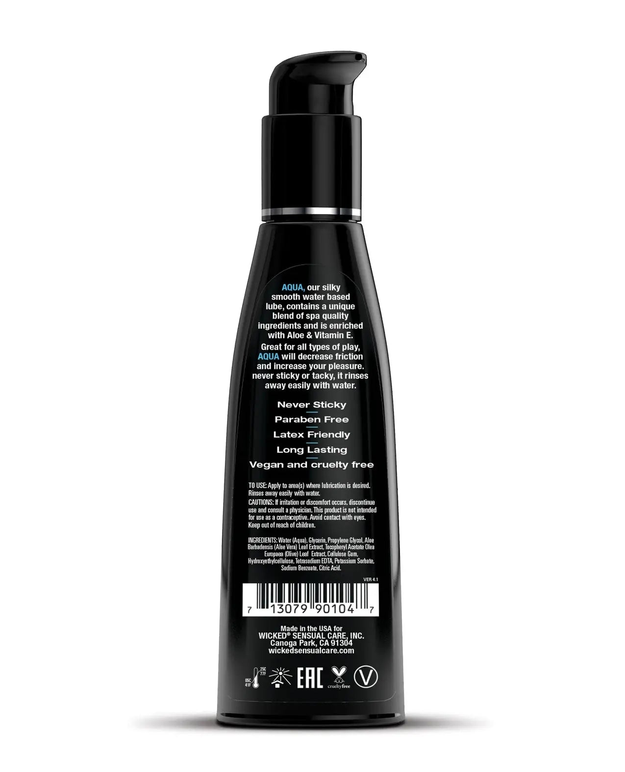 Wicked Sensual Care Aqua Waterbased Lubricant Wicked Sensual Care