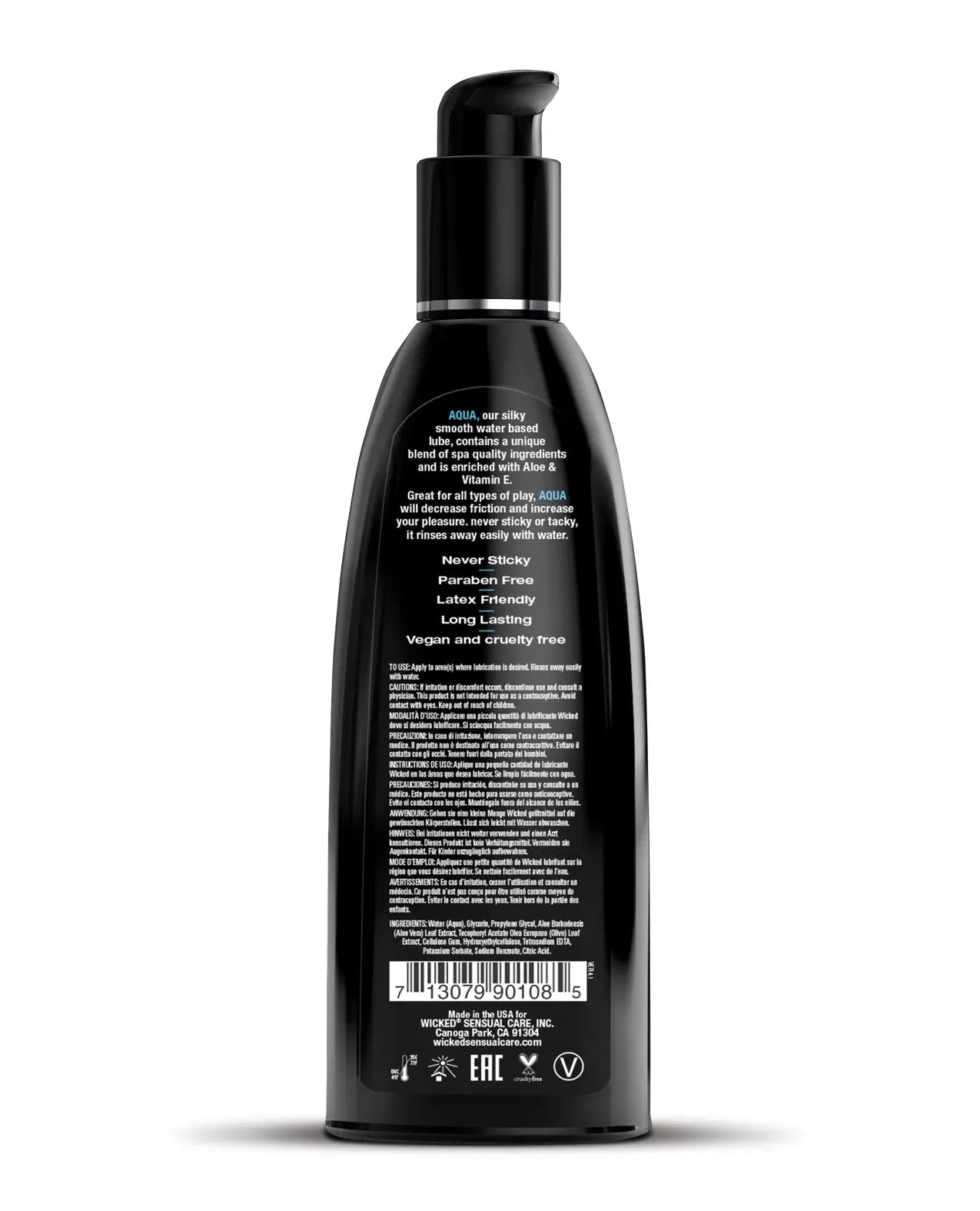 Wicked Sensual Care Aqua Waterbased Lubricant Wicked Sensual Care