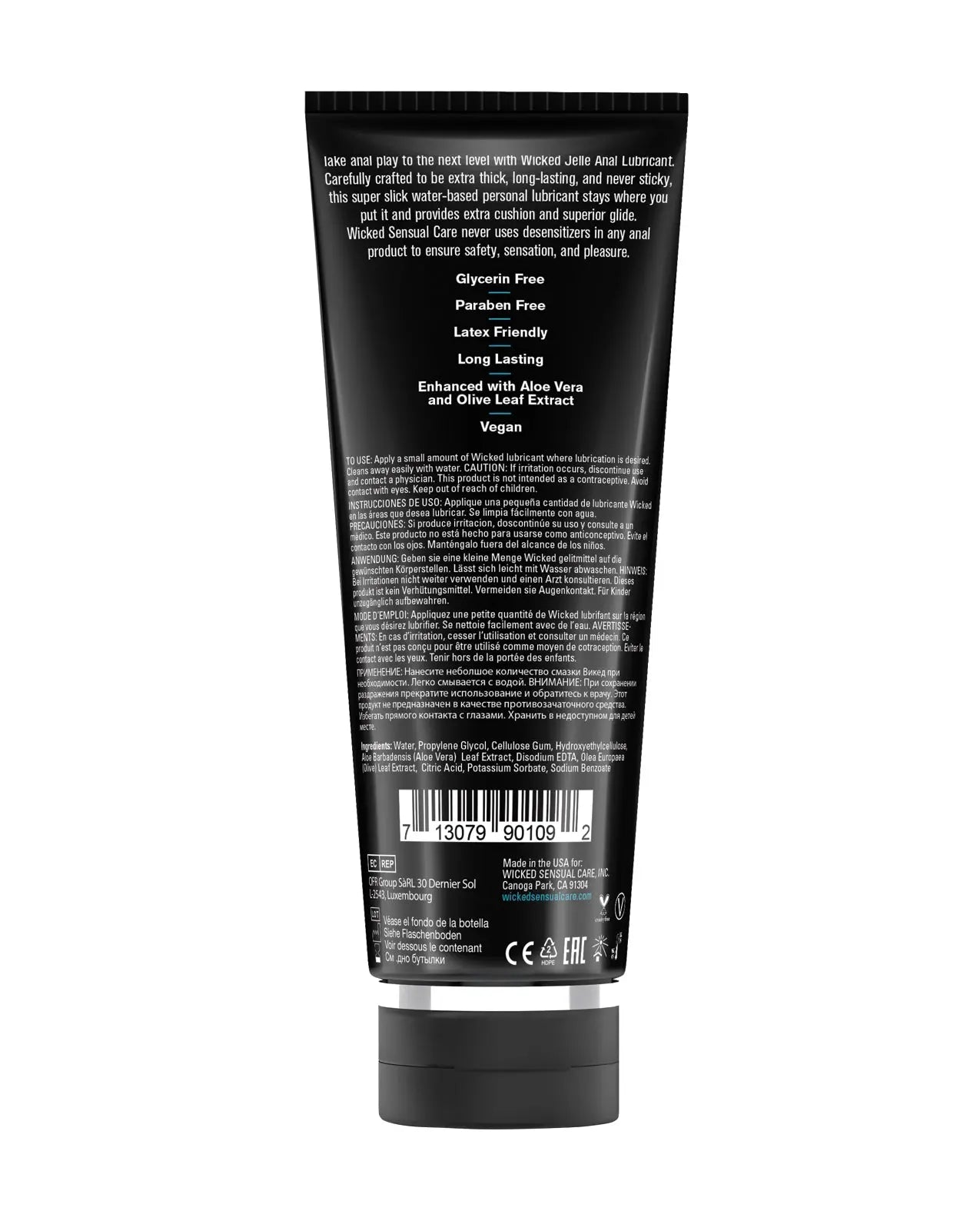 Wicked Sensual Care Jelle Water Based Anal Lubricant Wicked Sensual Care