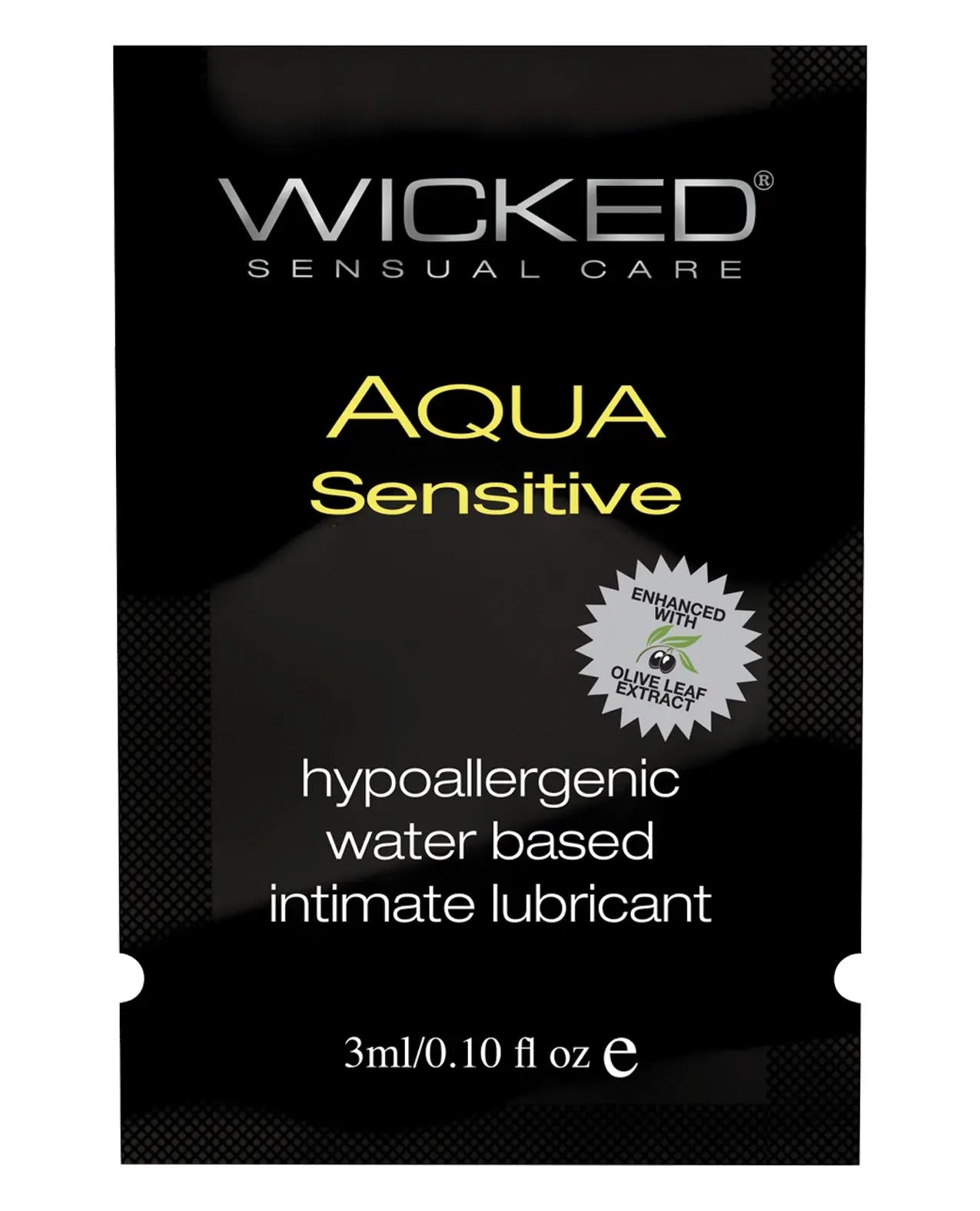Wicked Sensual Care Hypoallergenic Aqua Sensitive Water Based Lubricant Wicked Sensual Care
