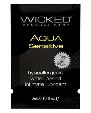 Wicked Sensual Care Hypoallergenic Aqua Sensitive Water Based Lubricant Wicked Sensual Care