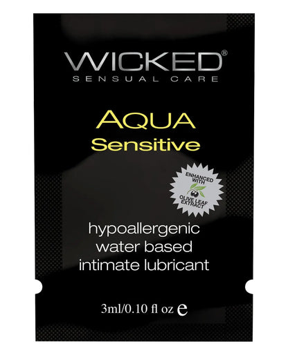 Wicked Sensual Care Hypoallergenic Aqua Sensitive Water Based Lubricant Wicked Sensual Care