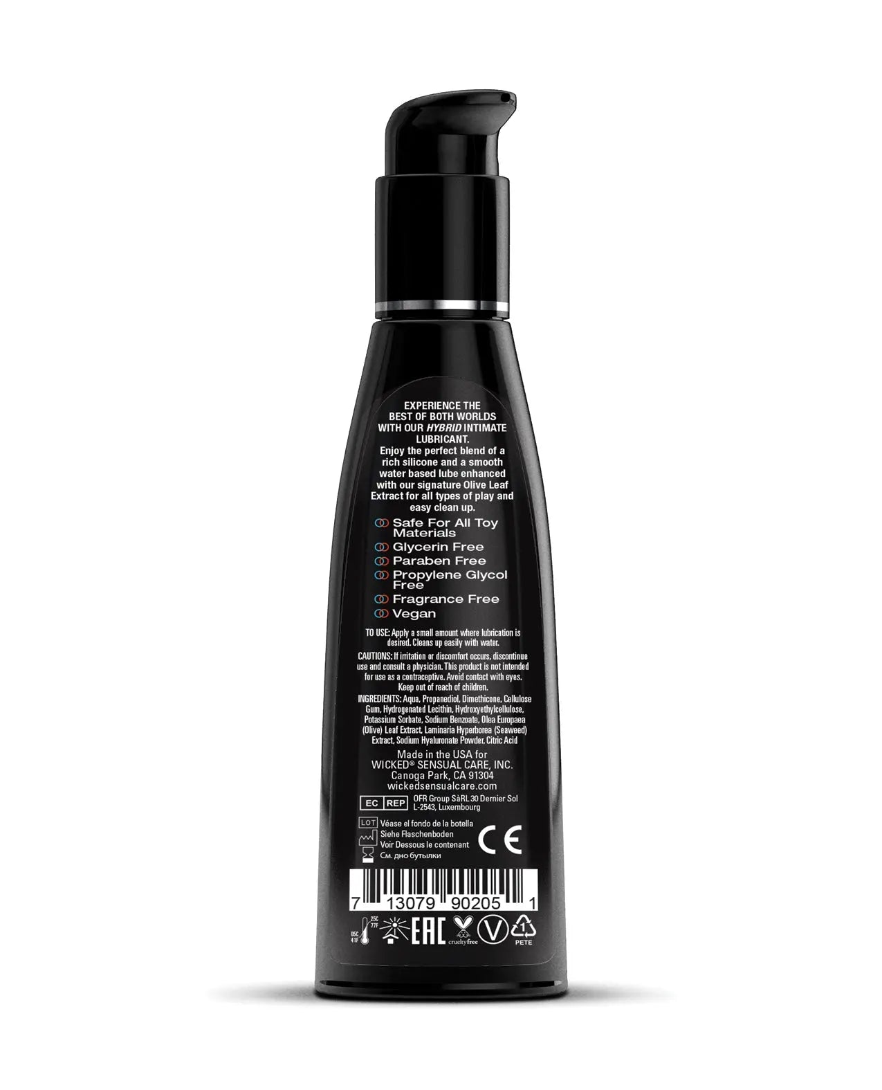 Wicked Sensual Care Hybrid Lubricant - Fragrance Free Wicked Sensual Care