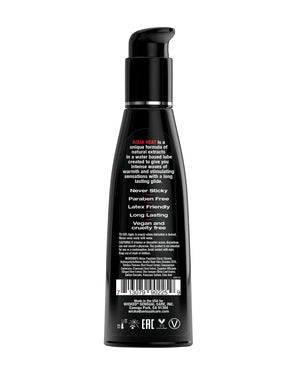 Wicked Sensual Care Aqua Heat Warming Water Based Lubricant - 4 oz
