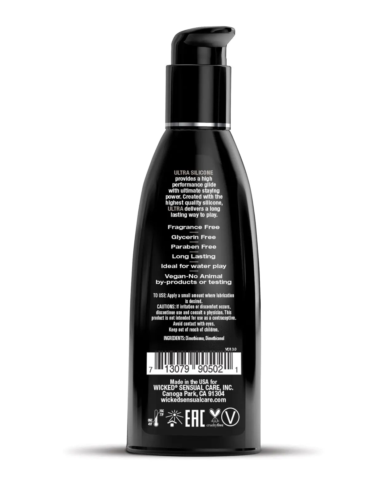 Wicked Sensual Care Ultra Silicone Based Lubricant Wicked Sensual Care