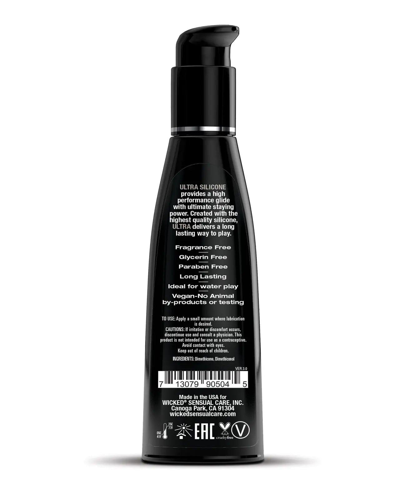 Wicked Sensual Care Ultra Silicone Based Lubricant Wicked Sensual Care