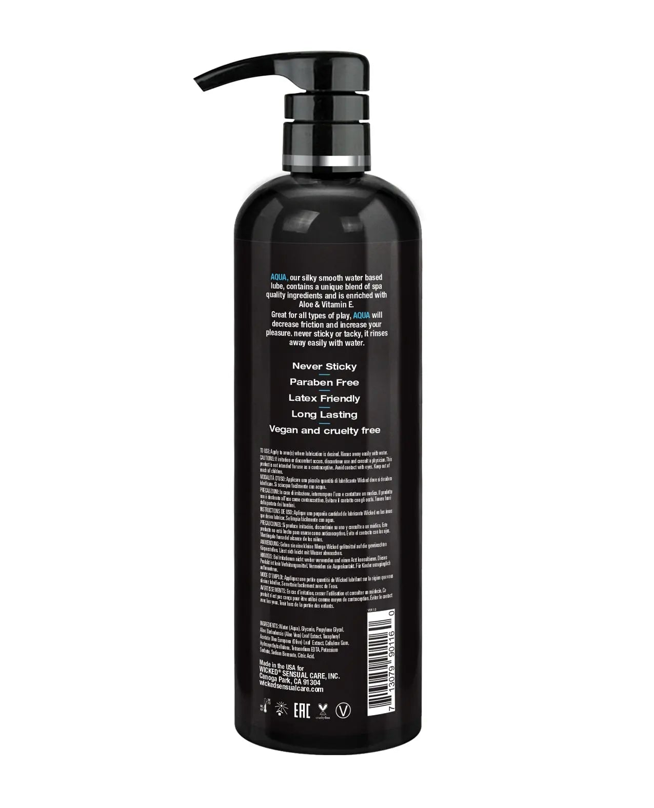 Wicked Sensual Care Aqua Waterbased Lubricant Wicked Sensual Care