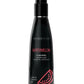 Black bottle of Wicked Sensual Care watermelon-flavored intimate lubricant on a white background