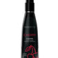 Black bottle of Wicked Cherry flavored intimate lubricant on a white background