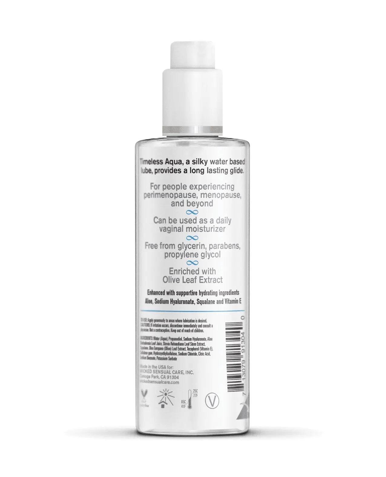 Wicked Sensual Care Simply Timeless Aqua Water Based Lubricant Wicked Sensual Care