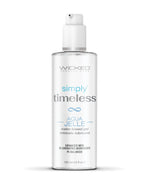 Bottle of Wicked Sensual Care Aqua Jelle personal lubricant on a white background