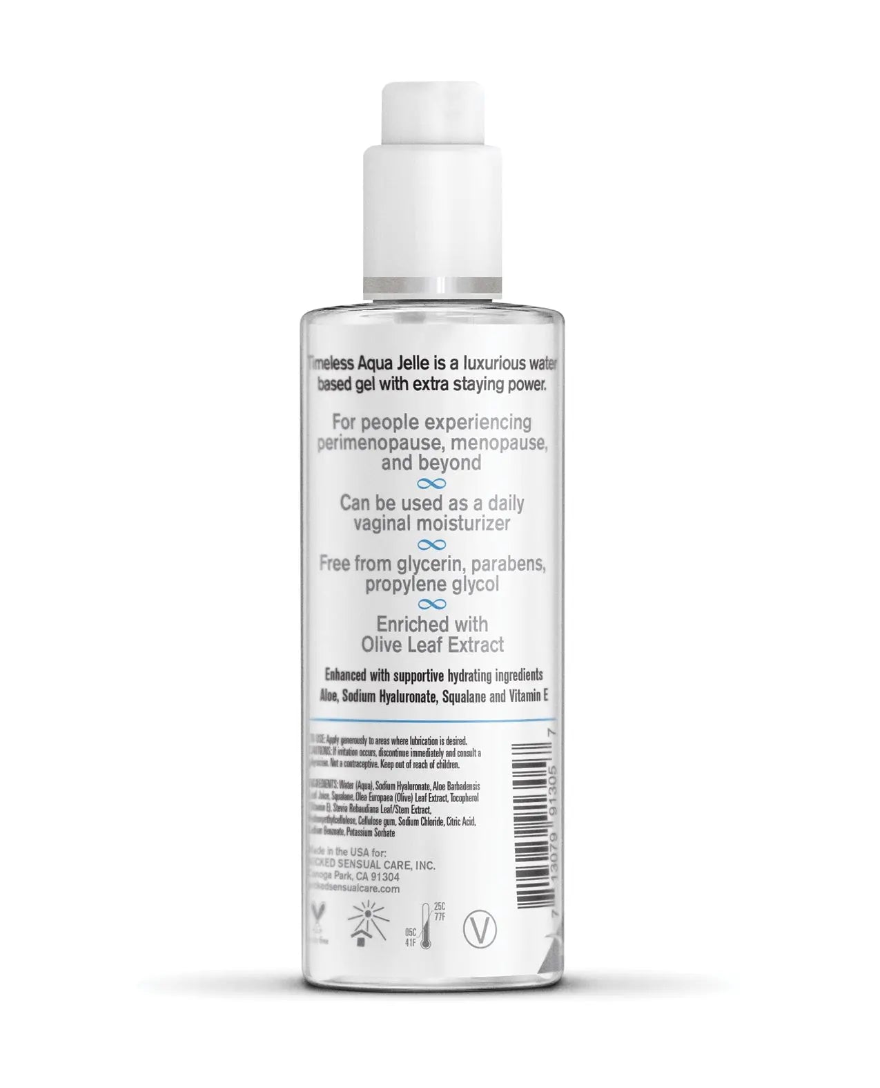 Wicked Sensual Care Simply Timeless Aqua Jelle Water Based Lubricant Wicked Sensual Care