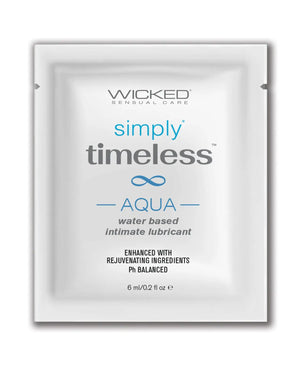 Wicked Sensual Care Simply Timeless Aqua Water Based Lubricant Wicked Sensual Care