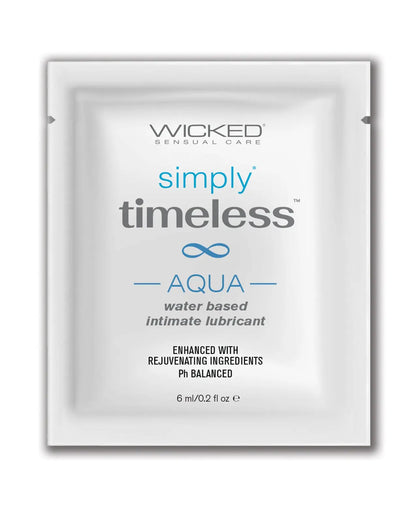 Wicked Sensual Care Simply Timeless Aqua Water Based Lubricant Wicked Sensual Care