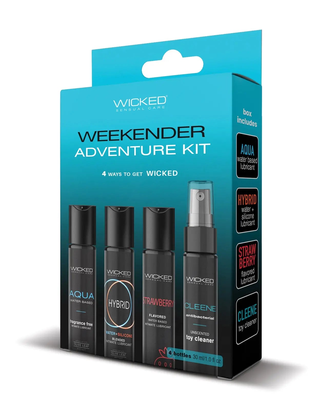 Wicked Sensual Care Weekender Kit - Cleaner & Lube Kit Wicked Sensual Care