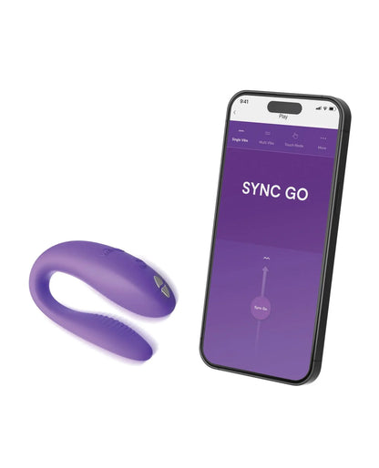 We-Vibe Sync Go app-controlled couples vibrator in Light Purple alternate view