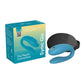 We-Vibe Sync Go couples vibrator in Turquoise with retail packaging