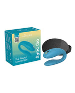 We-Vibe Sync Go Couples Vibrator with packaging on a white background