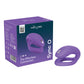 Purple We-Vibe Sync O vibrator device with packaging on a white background