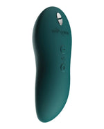 We-Vibe Touch X in Green Velvet, front view showing the We-Vibe logo and control buttons