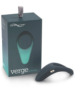 We-Vibe verge vibrating cock ring  with packaging on a white background